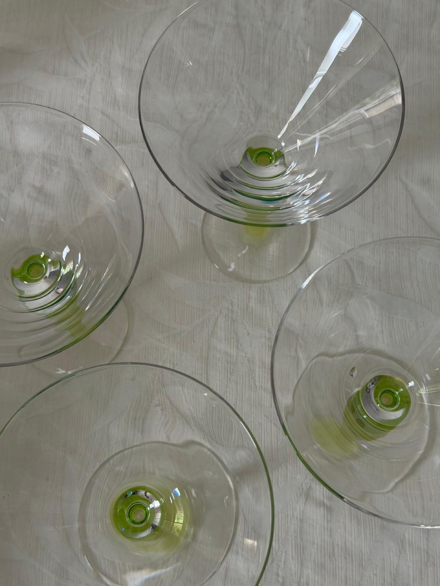 Lot verres à cocktails vintage