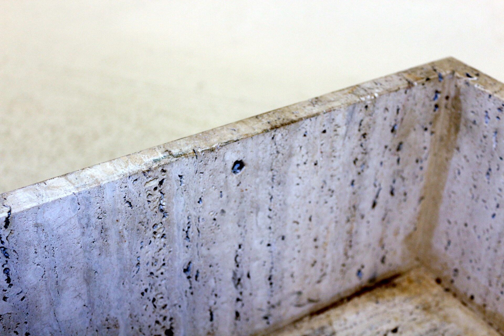 Travertine pot, Italy, 1970
