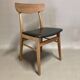 Ensemble de 4 chaises "design scandinave" 1950.