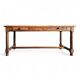 Solid oak French dining table / desk / 1900s