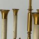 Brass chandelier with 5 light arms, Italy, 1960s