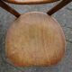 Set of 4 mismatched bistro chairs, from 1910 to 1935