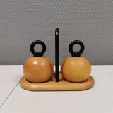 Pepper and salt grinders, by c jörgensen and r nissen for bodum denmark
