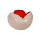 Murano - Alfredo Barbini - opaline glass - orange/white - Italy - 60's