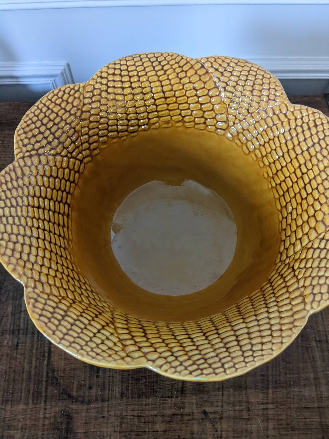 Corn salad bowl in slip