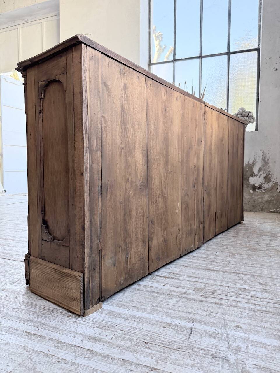 Enfilade display cabinet, solid oak, 1920.