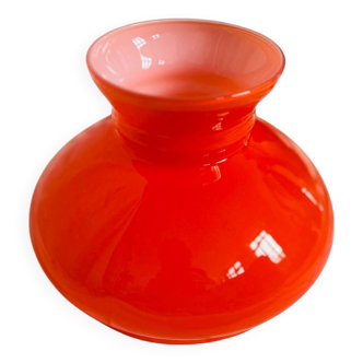 Vintage pendant light in orange opaline glass – Space Age design, 60s-70s