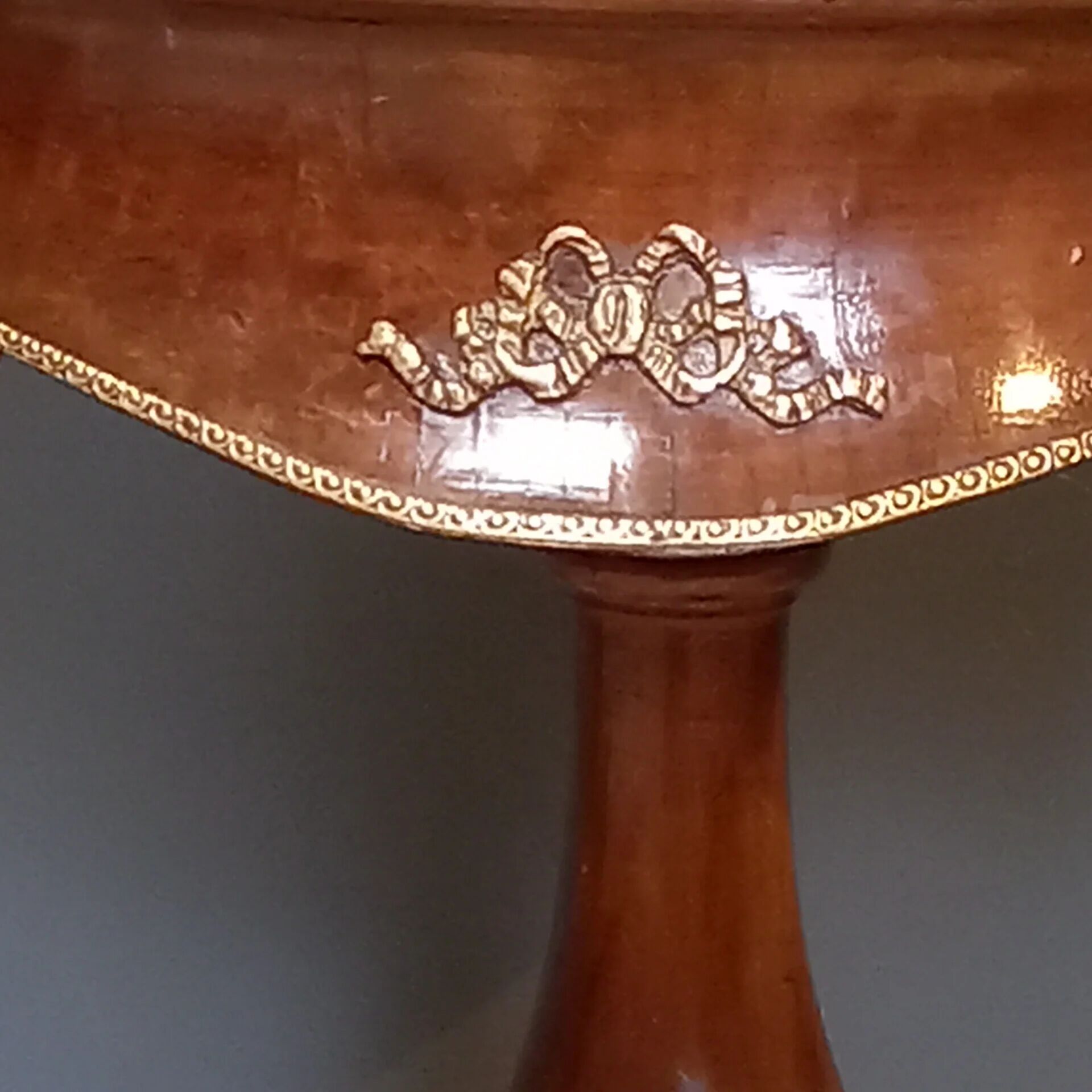 French lamp table with marble top - winetable
