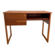 Scandinavian wooden desk sled feet