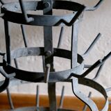 Égouttoir à bouteilles ancien en zinc