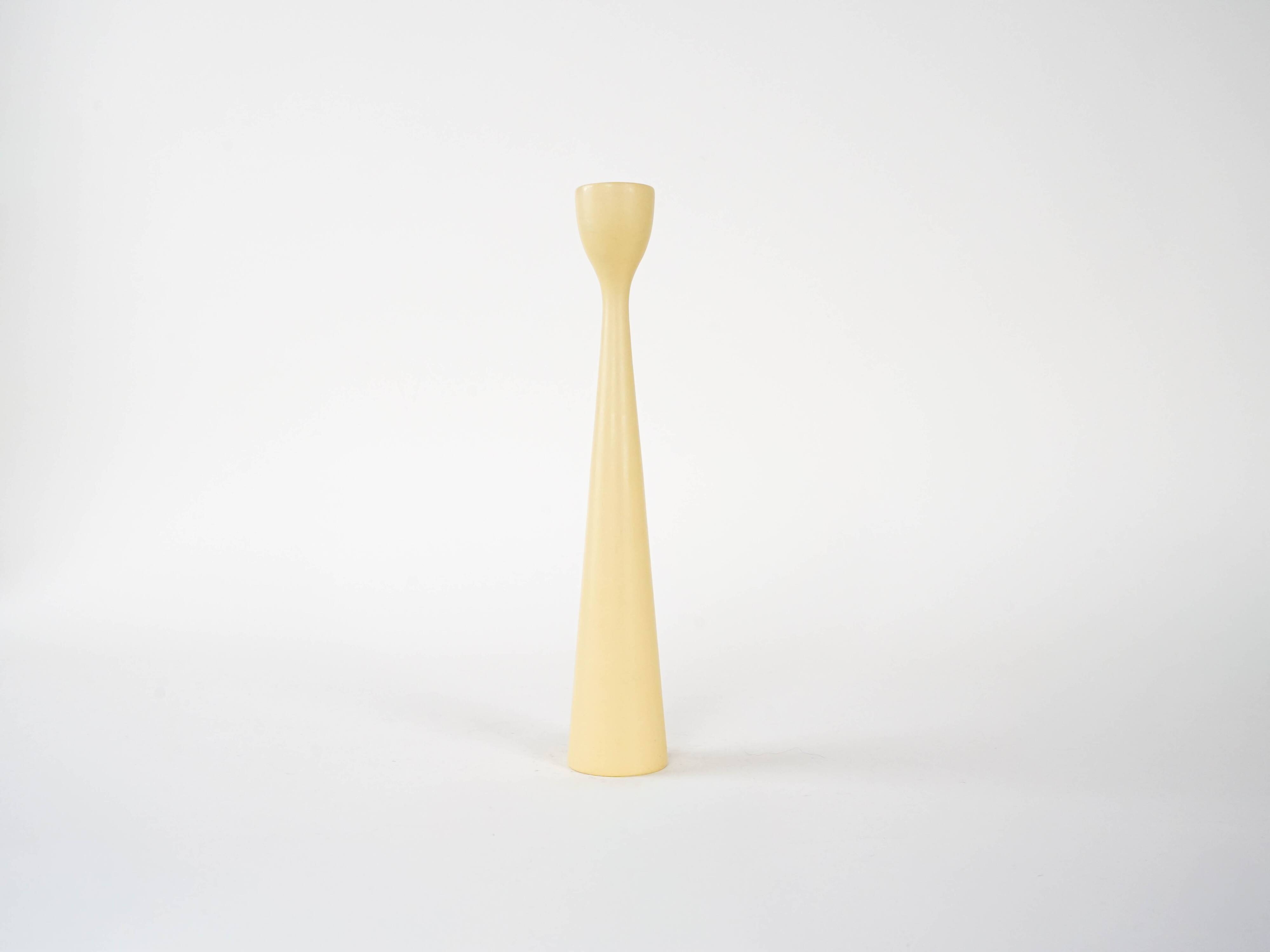 Pastel-colored candlestick, Danish design, 1970s, made in Denmark