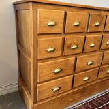 16 drawer counter in solid oak