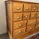 16 drawer counter in solid oak