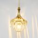 Glass Doria lamp, Germany 1970s