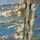 Old door in blue wood