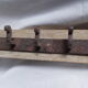 Patère en bois et fer forgé
