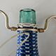 Carafe scoubidou en verre vintage
