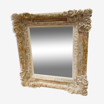 Mirror frame stamped Mouth