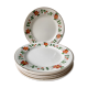 Lot de 6 assiettes plates Terre de Fer Moulin des Loups & Hamage