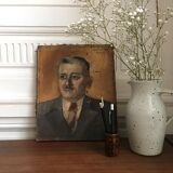 Portrait vintage oil
