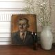 Portrait huile vintage