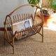 Wicker / rattan vintage magazine holder