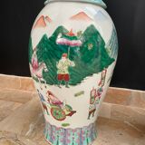 Paire de vases chinois en porcelaine de fin 19è siècle