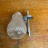 Vintage molded glass sugar bowl