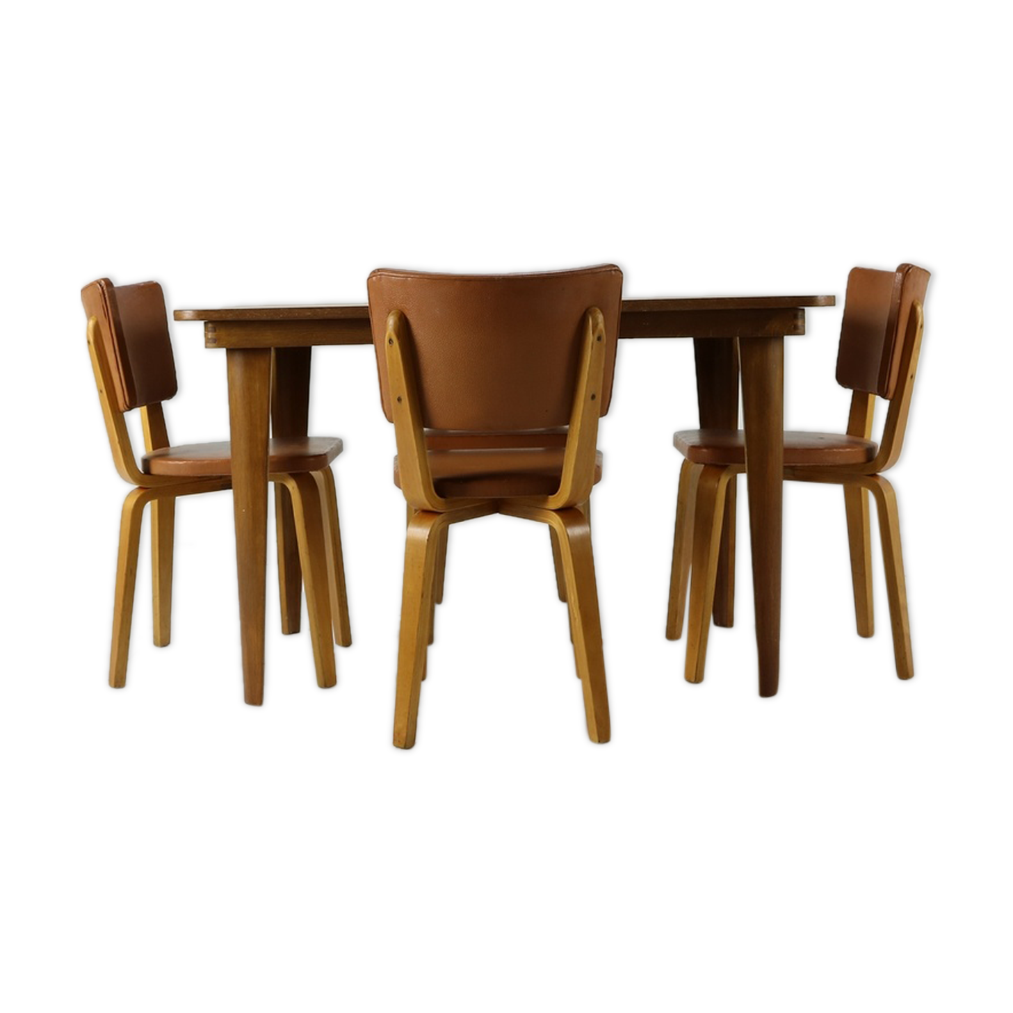 Early bentwood dinner set by Cor Alons