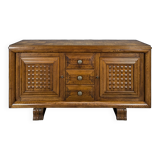 Brutalist sideboard in the spirit of Dudouyt.