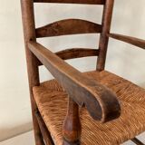 Vintage straw children's chair