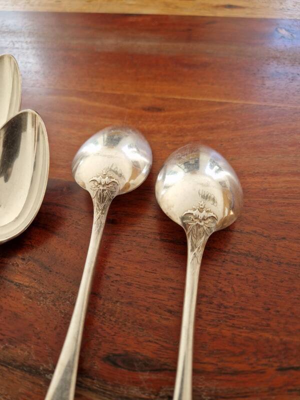 Christofle Series 5 table spoons Fidélio baguette model silver metal