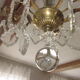 Old stamps chandelier