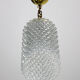 Crystal glass pendant lamp, 1960s
