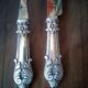 Silver-plated metal cutlery set
