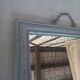 Miroir rectangulaire en bois gris patiné
