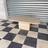 Travertine coffee table