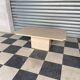 Travertine coffee table