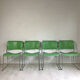 4 Green chairs 40/4 by David Rowland