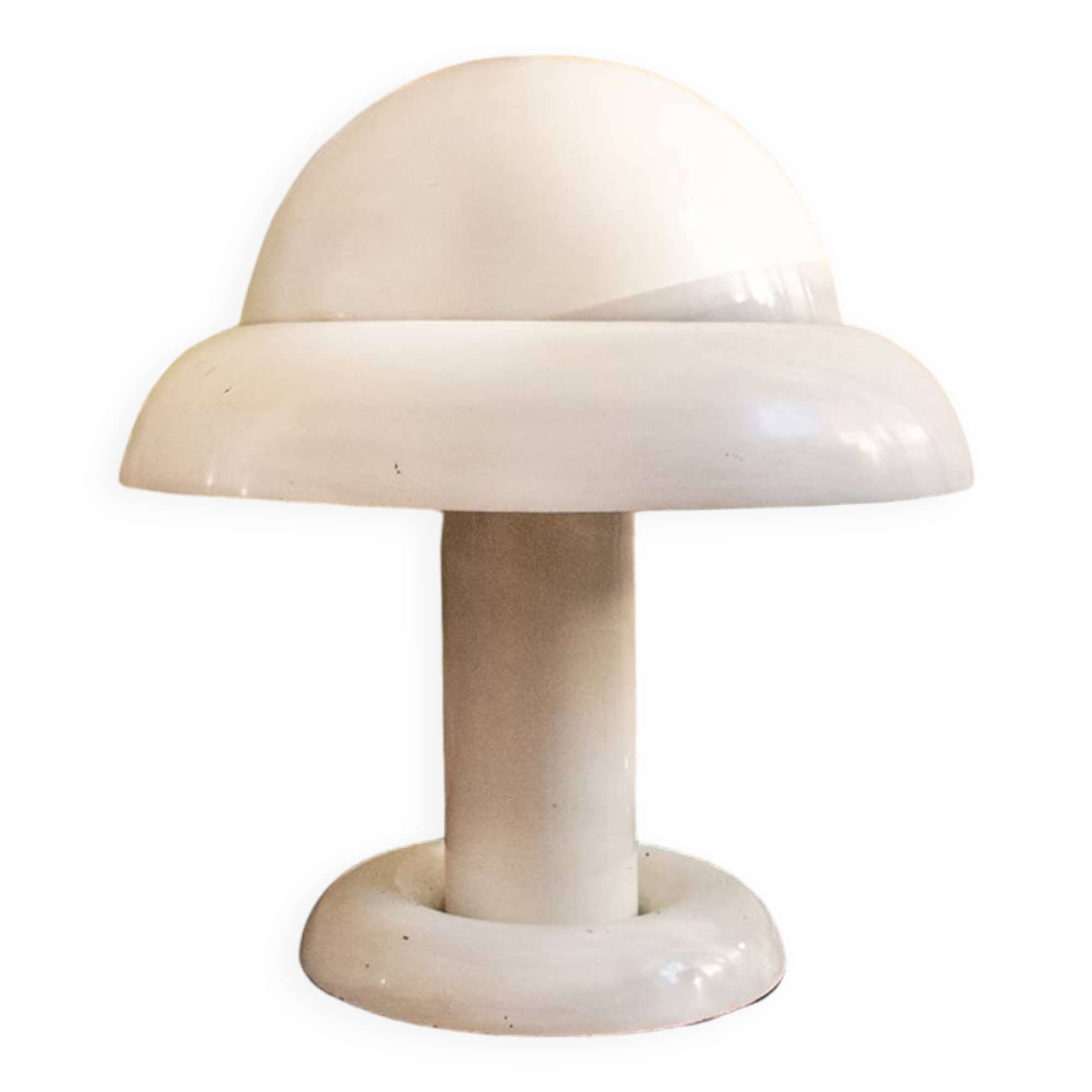 Lampada da tavolo in metallo laccato Space Age Anni '60