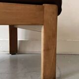 Modernist wooden armchair by Bauman, 1970 design.