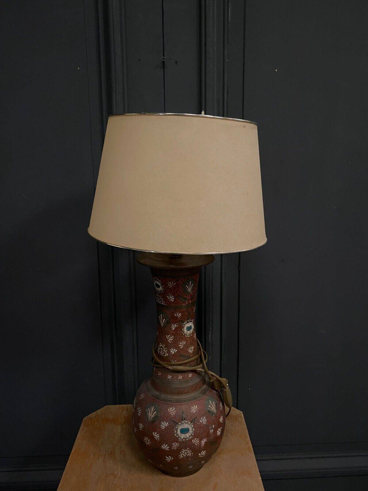 Cloisonne lamp in the Chinese or Indochina style mid-20th century