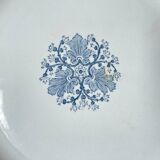 Vintage round dish Terre de fer LUNEVILLE model "NINA" Made in France