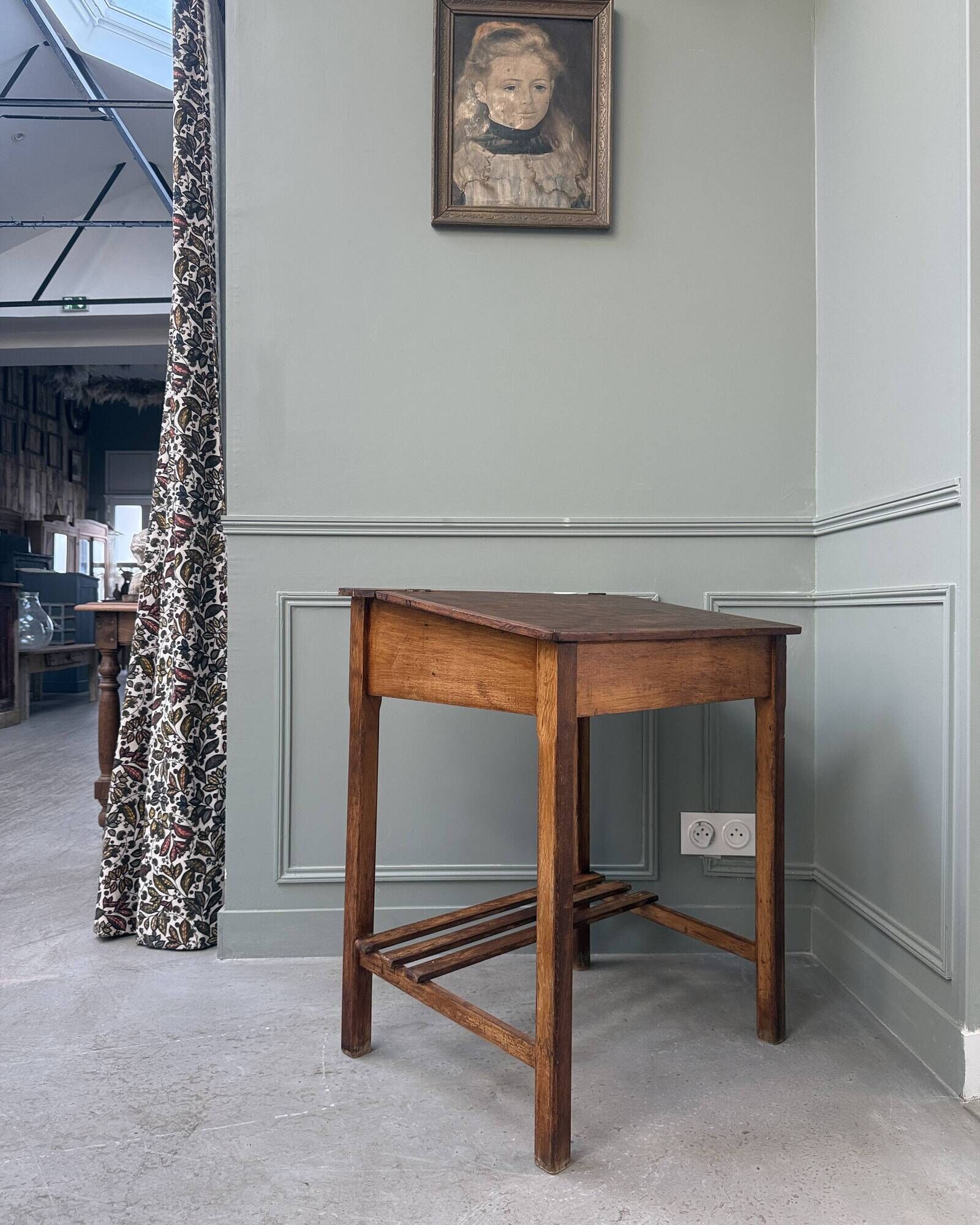 Antique wooden desk for children (renovated)