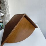 Antique solid wood corner shelf
