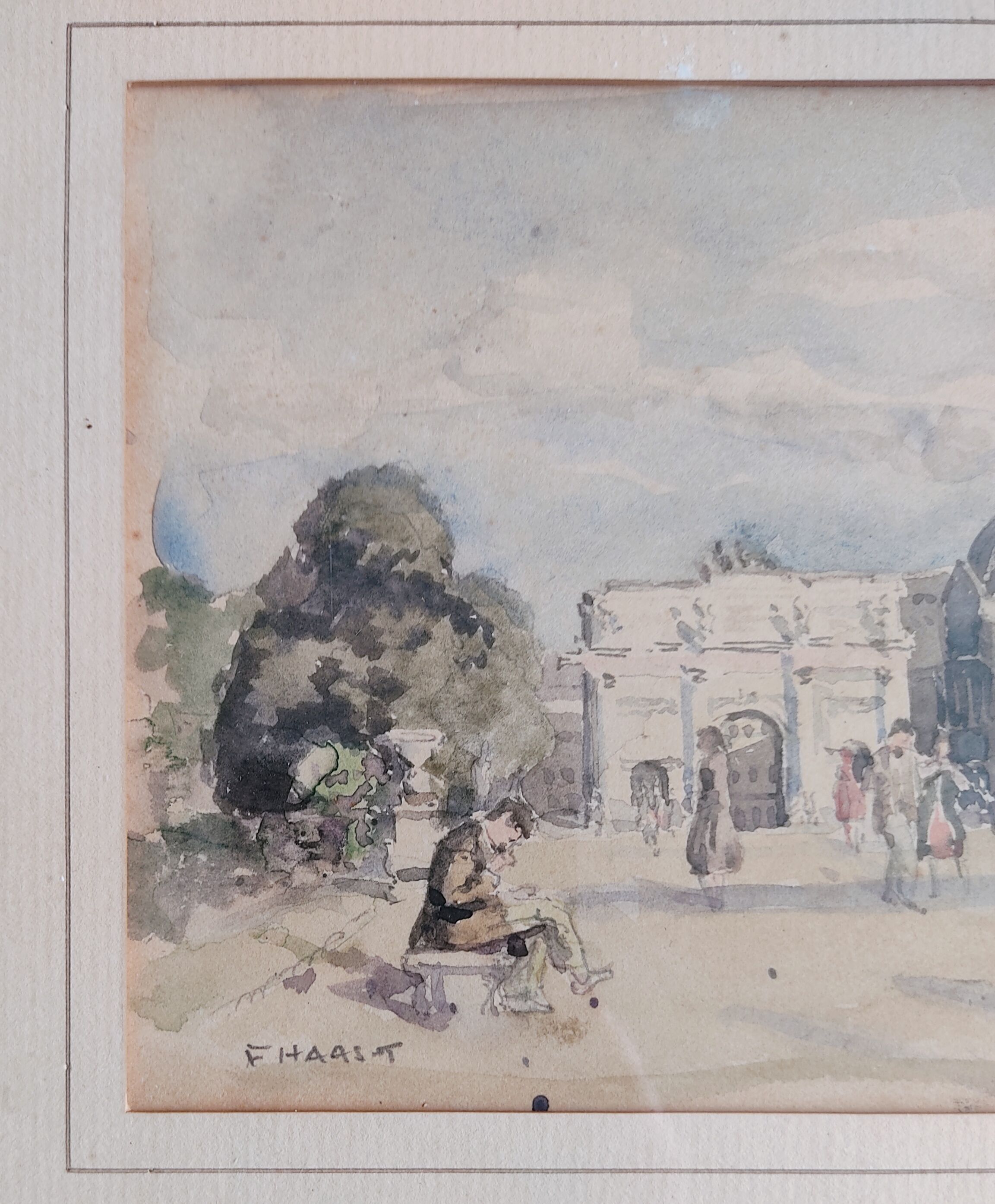 Vue de Paris Carrousel du Louvre, F.Haast