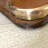 Wood and brass top 62X39