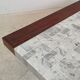 "SEM" coffee table in marble and rosewood 1970