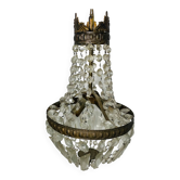 Brass hot air balloon chandelier with tassels
