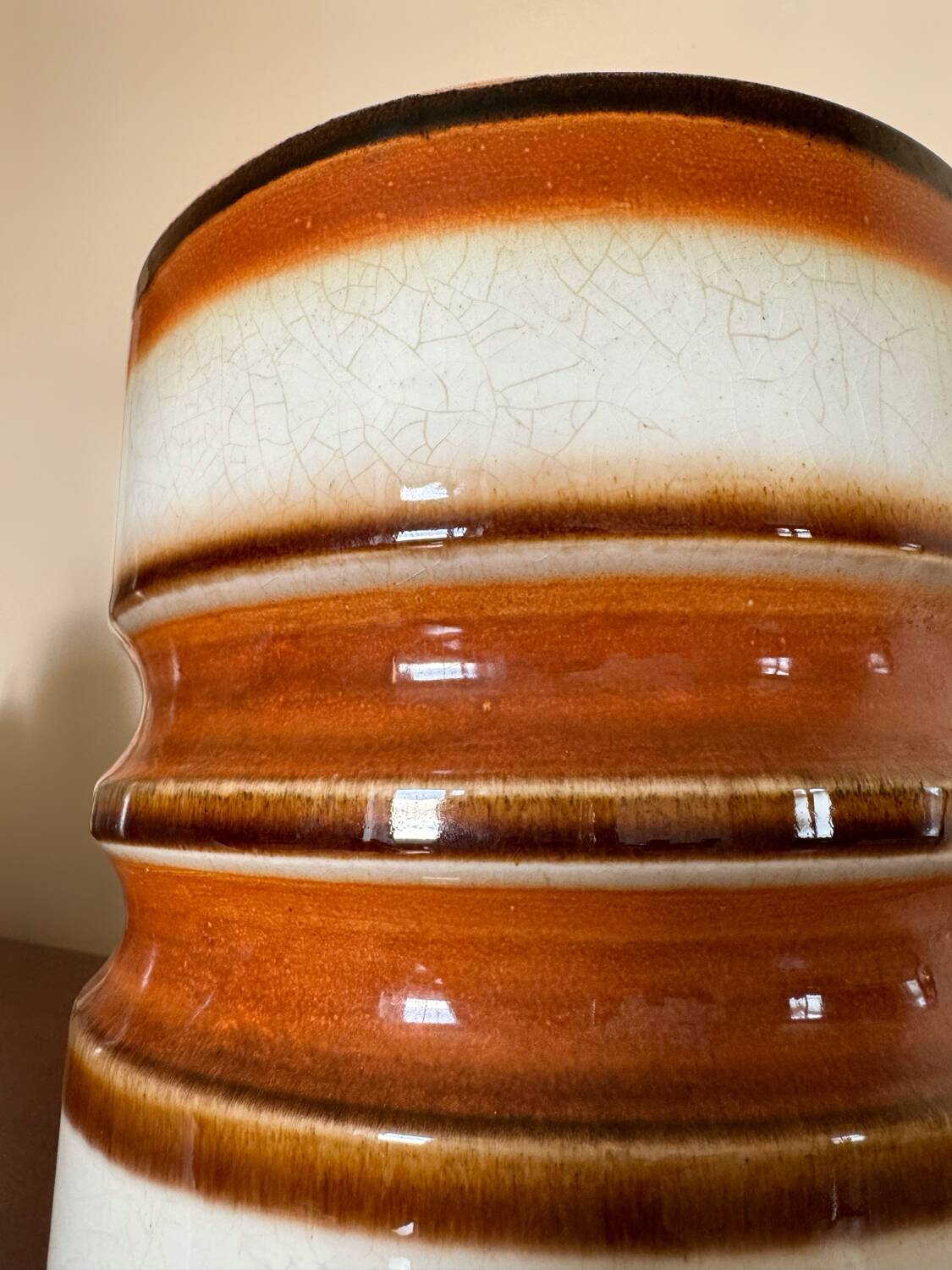 Cache pot céramique années 70
